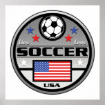 Live Love Soccer America Poster
