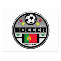 Live Love Soccer Portugal Post Card