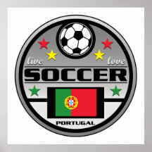 Live Love Soccer Portugal Poster