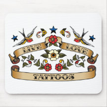 Live Love Tattoos Mouse Pads