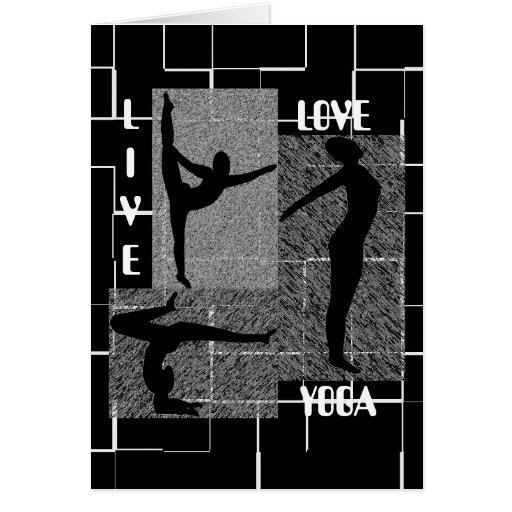 Live - Love - Yoga Greeting Card