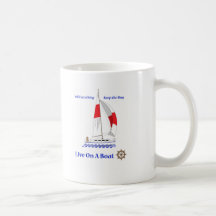 Live On A Boat Mug