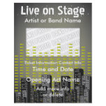 Live on Stage City  Music Flyer