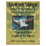 Live on Stage Grunge Music Flyer