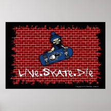 Live Skate Die Poster