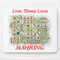 live sleep love, Mahjong Mouse Mat