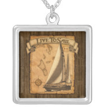 Live To Sail Pendant