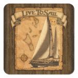 Live To Sail Stickers