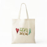Live Well- Teal Awareness Ribbon bags