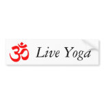 Live Yoga bumper stickers