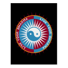 Live Your Dharma Post Cards