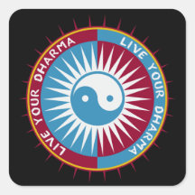 Live Your Dharma Sticker