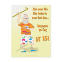 Live Your Life Like Today is Your Last Day postcards