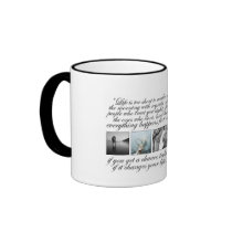 Live your life, no regrets mugs