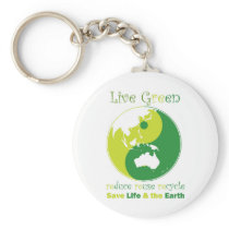 LiveGreen AustralAsia ying yang Key Chains