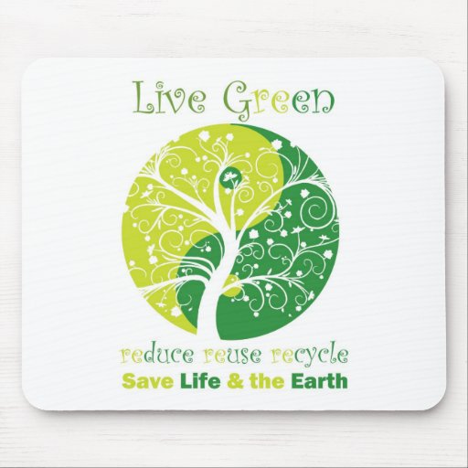 LiveGreen - Ying Yang Mousepad