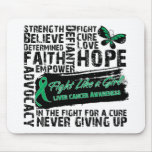 Liver Cancer Collage - Fight Like a Girl mousepads