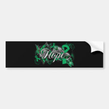 Liver Cancer Hope Garden Ribbon Bumper Stickers