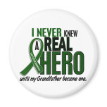 Liver Cancer NEVER KNEW A HERO 2 Grandfather magnets
