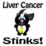 Liver Cancer Stinks Skunk Awareness Design photo sculptures