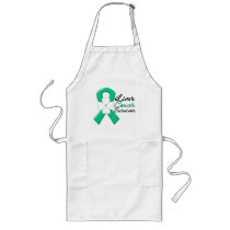 Liver Cancer Survivor Flower Ribbon Apron