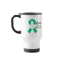 Liver Cancer Survivor Flower Ribbon Mug