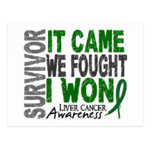 Liver Cancer Survivor It Came We Fought I Won Post Cards