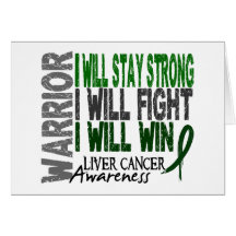 Liver Cancer Warrior Greeting Cards