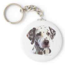 Liver Dalmatian keyring Keychains