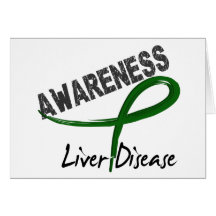 Liver Disease Awareness 3 Greeting Cards