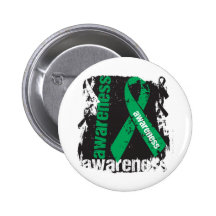Liver Disease Awareness Grunge Ribbon Pin