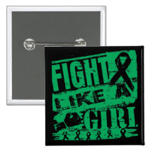 Liver Disease BurnOut Fight Like a Girl Buttons