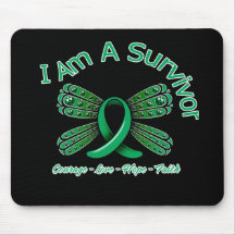 Liver Disease Butterfly I Am A Survivor Mousepad