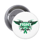 Liver Disease Fight Like a Girl Wings.png Pinback Buttons