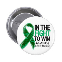 Liver Disease - Fight To Win Pins