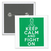 Liver Disease Keep Calm and Fight On Button