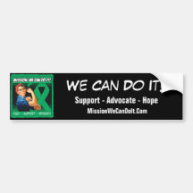Liver Disease Mission We Can Do It Bumper Sticker