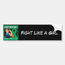Liver Disease Rosie Riveter - Fight Like a Girl Bumper Stickers