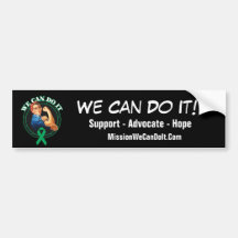 Liver Disease - Rosie The Riveter - We Can Do It Bumper Stickers