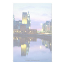 Liverpool at night, England Stationery Design