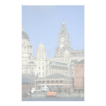 Liverpool city skyline, England, U.K. Stationery Paper