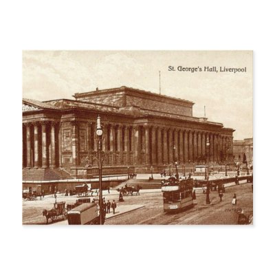 Liverpool, St George's Hall Post Card by gregoryolney2