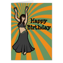 Lívia Gebara Miranda  Belly Dancer Greeting Card