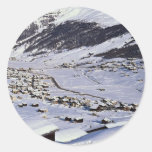 Livigno, Italy Round Stickers