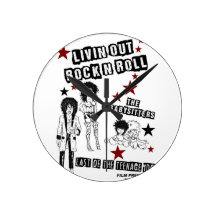 LIVIN' OUT ROCK'N'ROLL FILM PREMIERE MERCHANDISE WALLCLOCK