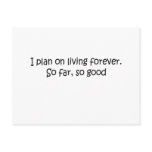 Living Forever quote postcards