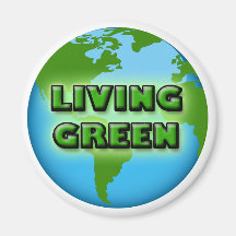 LIVING GREEN - EARTH REFRIGERATOR MAGNETS