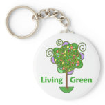 Living Green Tree keychains