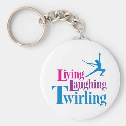 Living Laughing Twirling Keychain