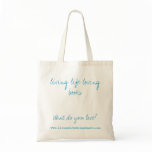 living life loving tote bags